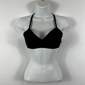 Kindly Yours‎ Bra Black Wireless Adjustable Strap Cross Women's 32D